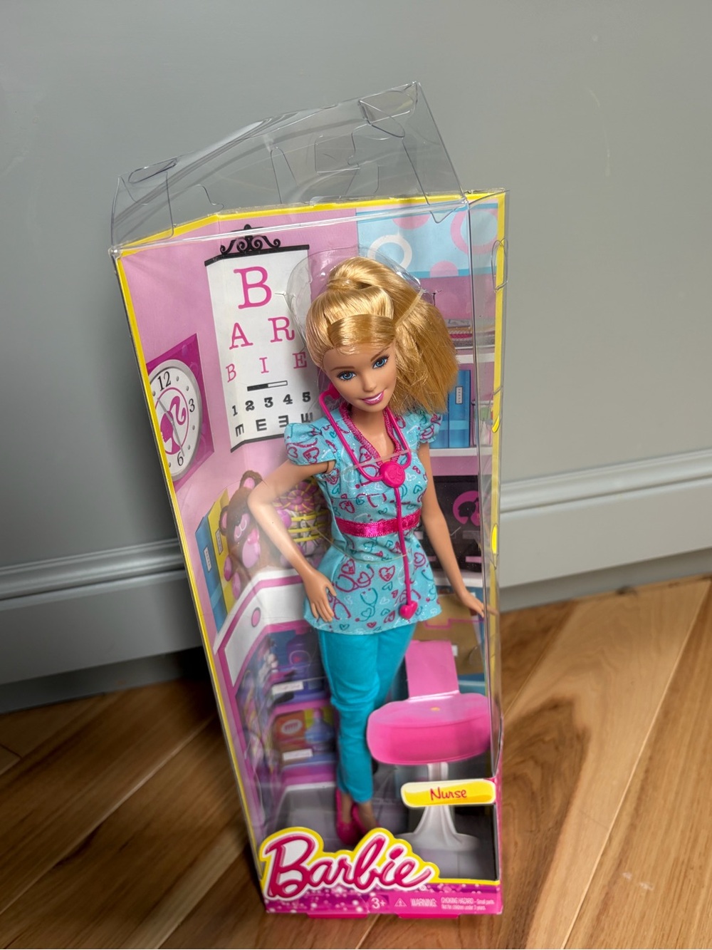 Barbie Nurse Doll in Teal Top with Pink Accessories - Barbie